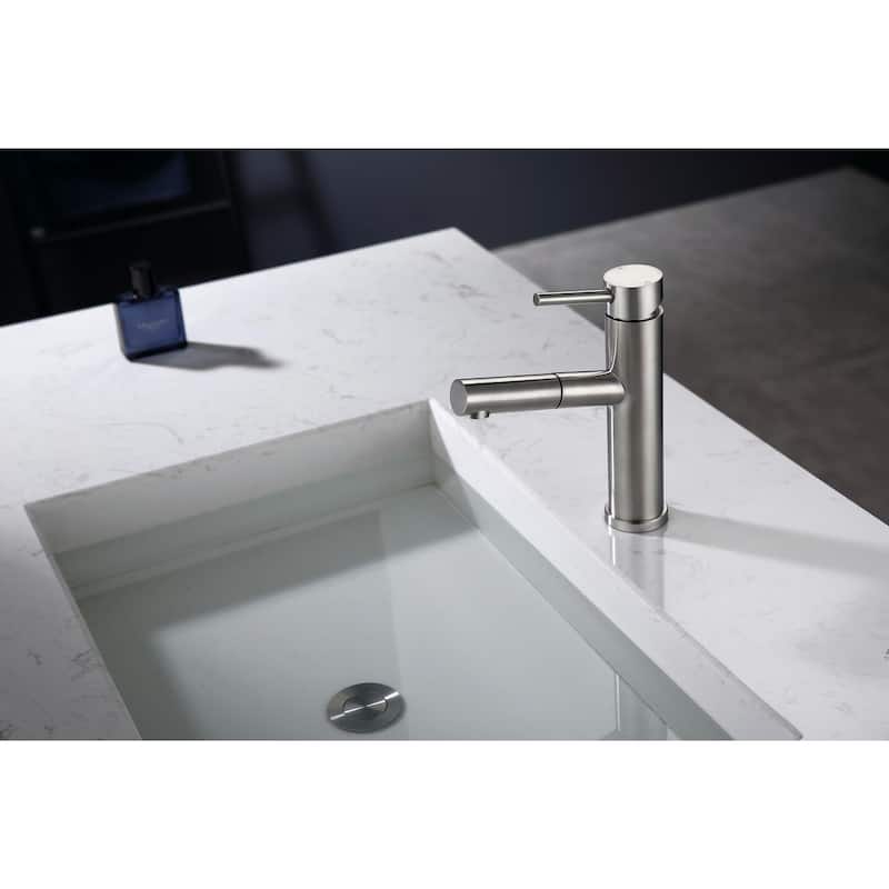 MEPO Single Hole Pullout Spout Faucet - 7'' x 7'' x 2''