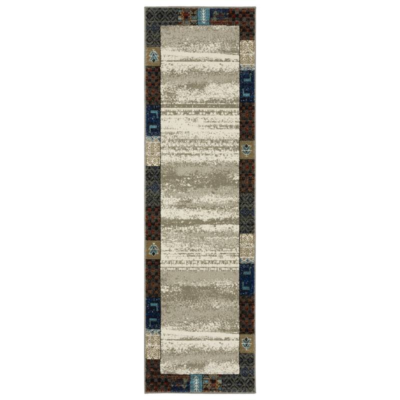 HomeRootsPatchwork Bohemian Runner Area Rug - 90.55' X '26.38' X '0.32