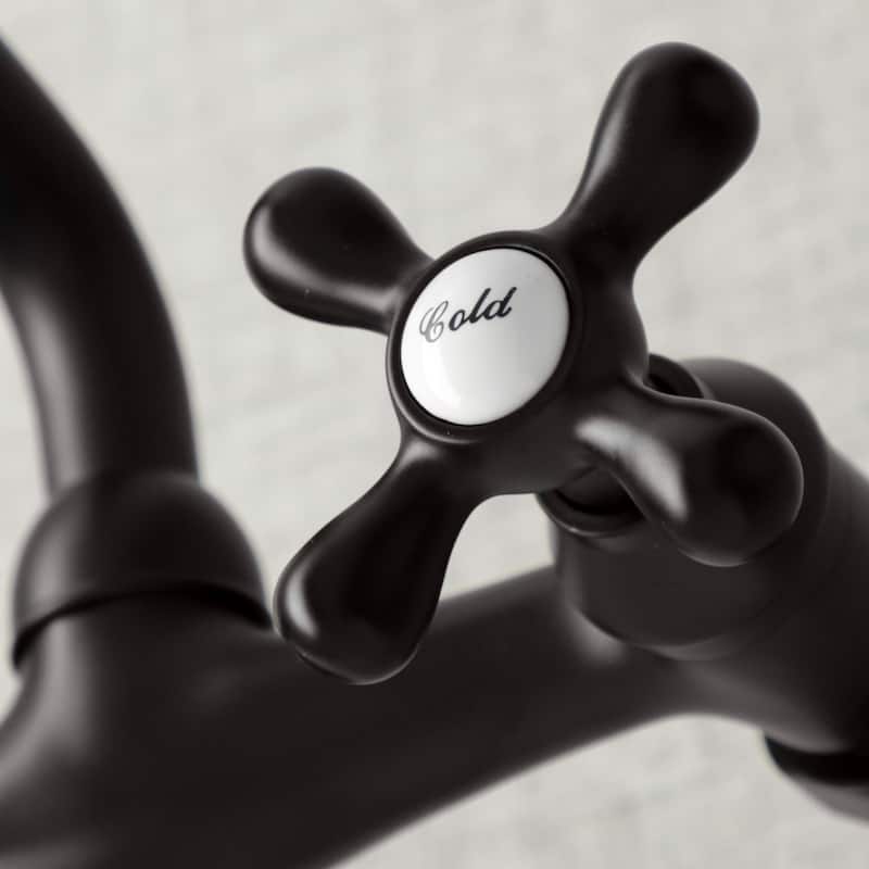 Traditional Two Handle Wall Mount Kitchen Faucet