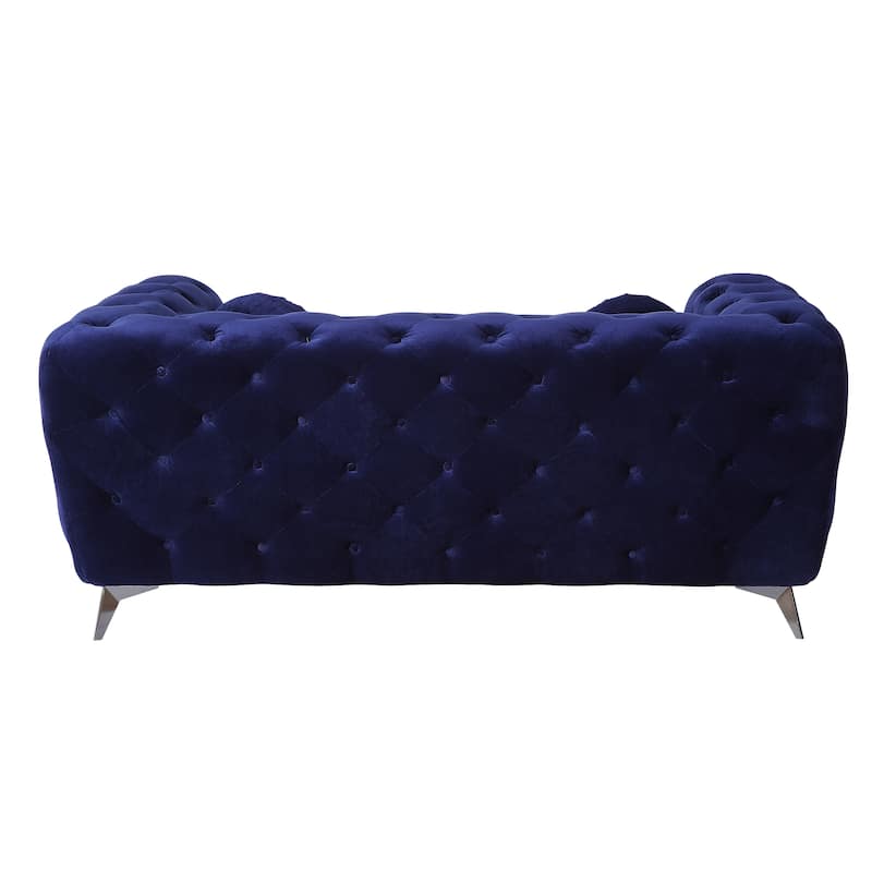 Blue Velvet Loveseat