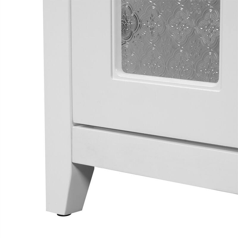 36'' Bathroom Vanity with Ceramic Sink Top, Bathroom Storage Cabinet with 2 Soft Close Doors, 3 Drawers and Adjustable Shelf