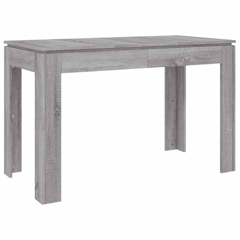 vidaXL Dining Table Grey Sonoma Engineered wood Medium Dining Table - 23.6 x 47.2 x 29.9 in