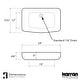 preview thumbnail 4 of 4, Karran Valera 24" Vitreous China Vessel Bathroom Sink in White