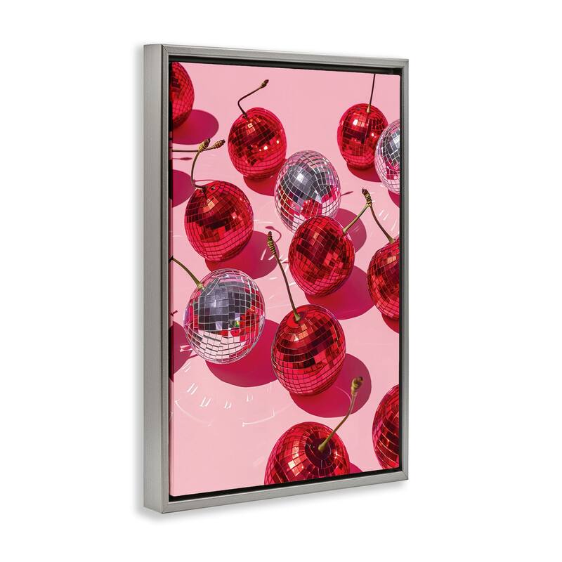 Stupell Cherry Picked Disco Framed Floater Canvas Wall Art Design By LSR Design Studio