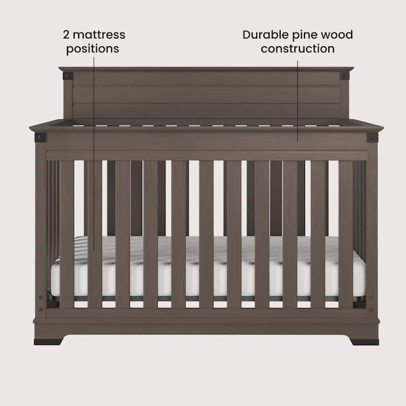 Child Craft Redmond Full Panel 4 in 1 Convertible Crib - N/A