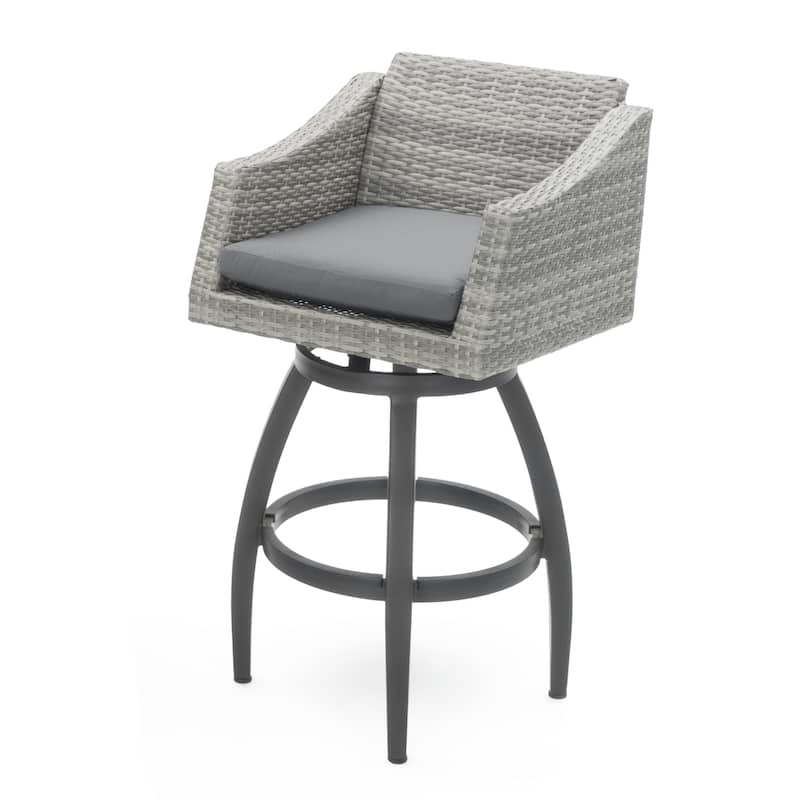 Cannes 5 Piece Sunbrella Outdoor Patio Barstool Set
