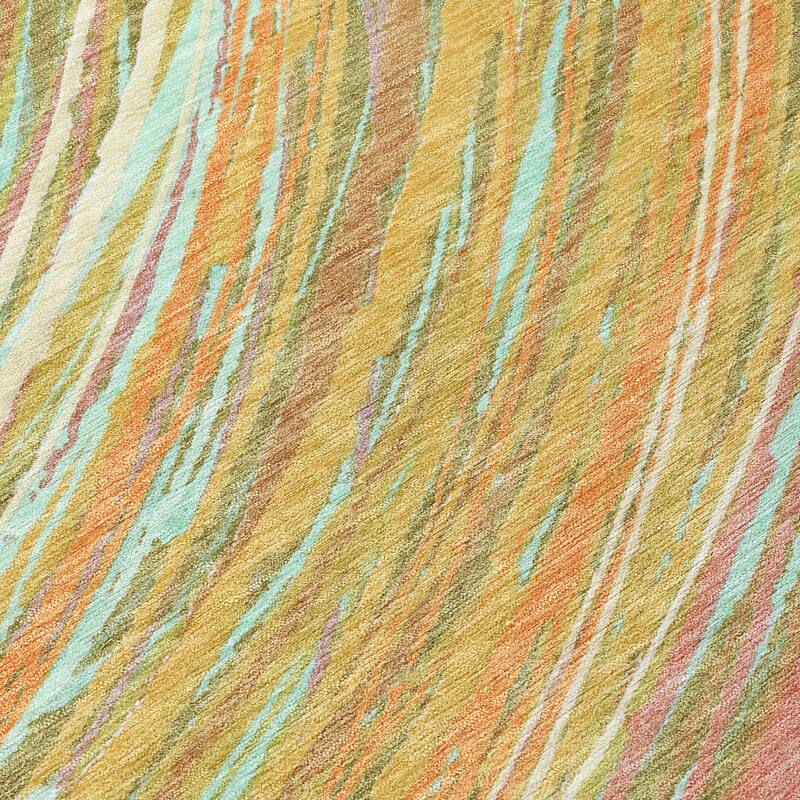 HomeRoots Abstract Transitional Rectangle Outdoor Rug