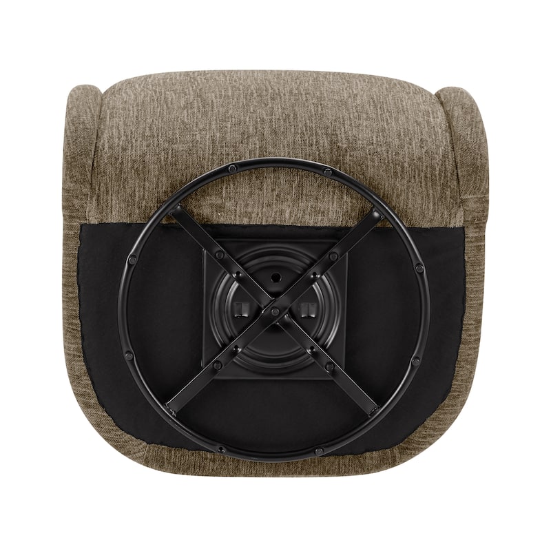 NPD Furniture Margareth Fabric Swivel Accent Arm Chair
