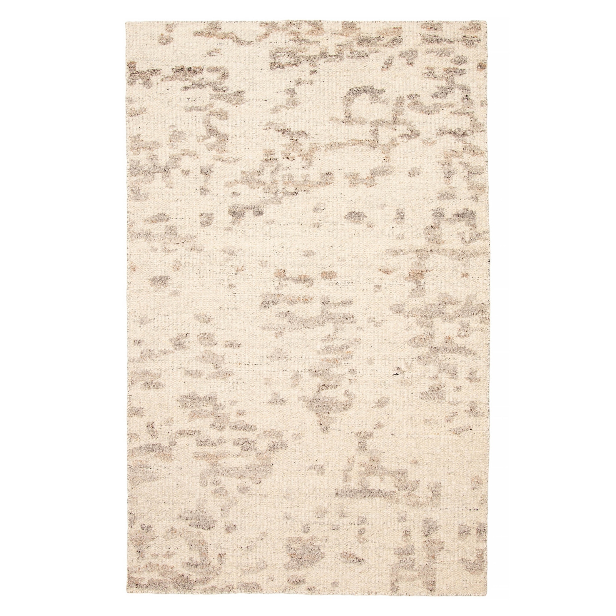 ECARPETGALLERY Hand-knotted Tangier Cream Wool Rug - 5'0 x 8'1