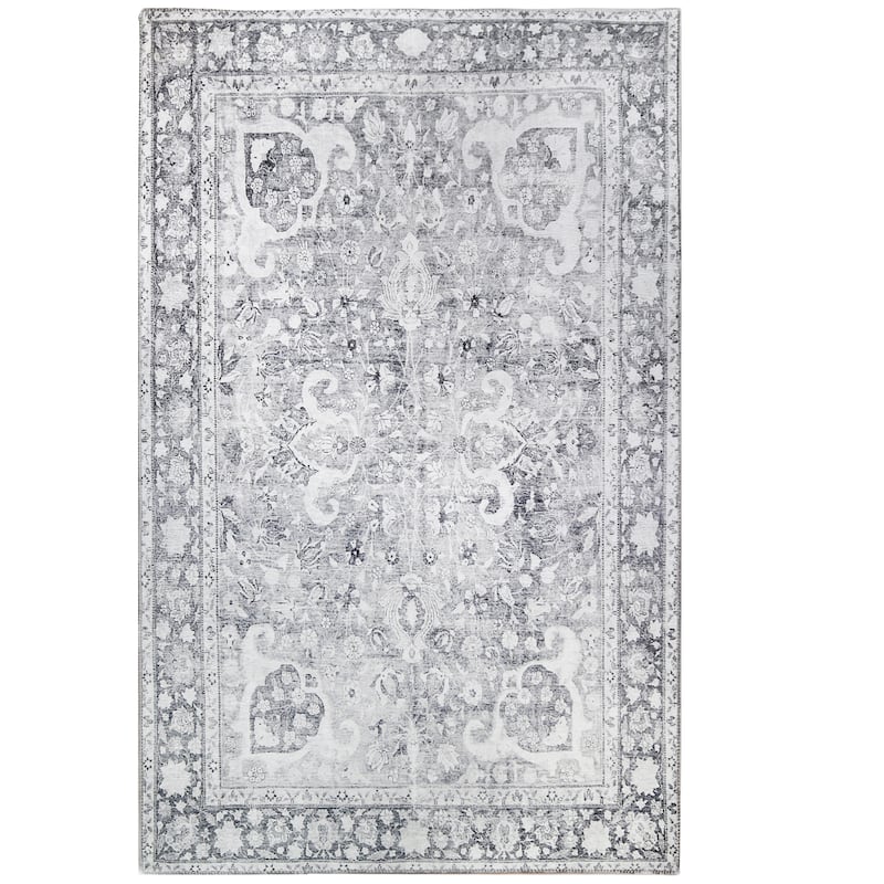 Superior Distressed Oriental Bohemian Indoor Polyester Area Rug