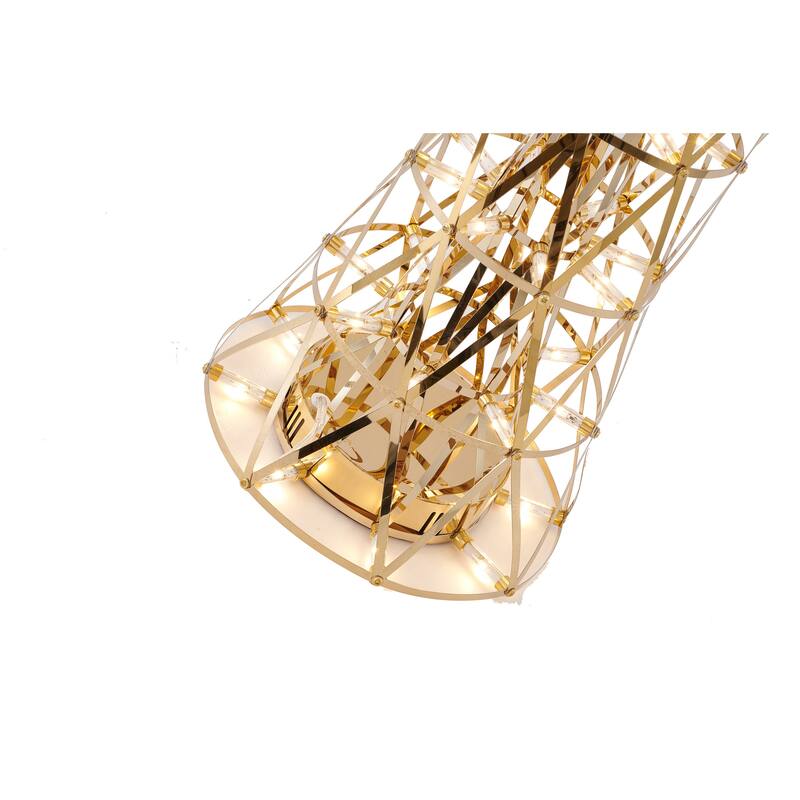 24-Inch Height Gold Integrated Led Table Lamp