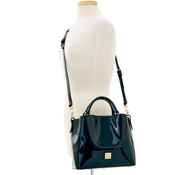 dooney & bourke patent small brenna satchel