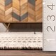 preview thumbnail 4 of 17, Nuloom Karlene Modern Striped Wool Tasseled Area Rug