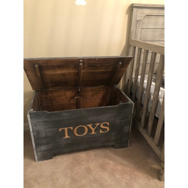 rustic toy chest