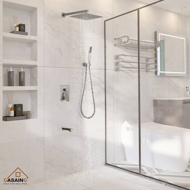 CASAINC 3-Function 12-In Wall Mounted Shower System