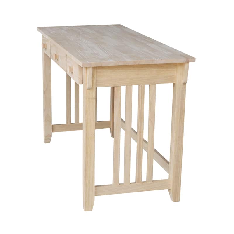 Mission Solid Wood Unfinished Computer Desk