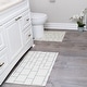 Toilet Mat Set - 2-Piece Designer Print Bathroom Contour Rugs Combo ...