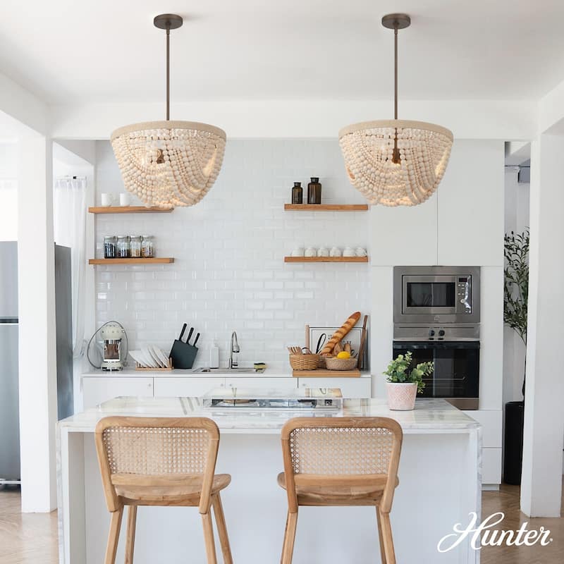Hunter Autumndale Chandelier - Dining Room, Entry, Living Room - Organic Modern
