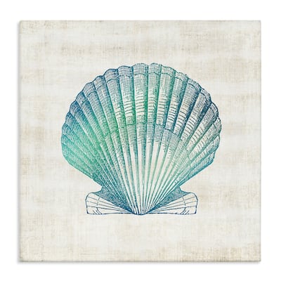 Stupell Gradient Clam Seashell Canvas Wall Art Design By Susan Arnot