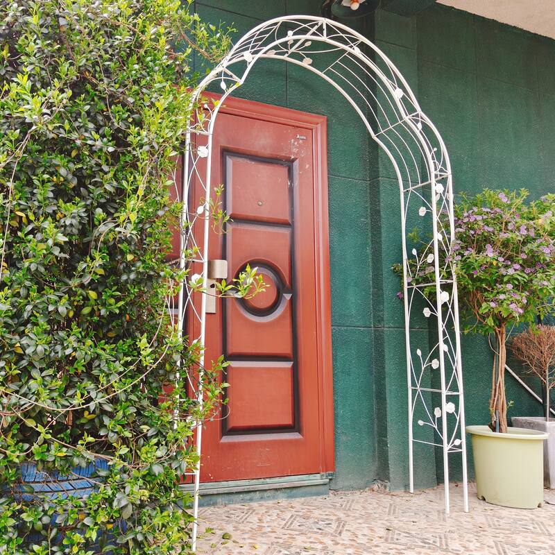 Metal Garden Arch Assemble Freely with 8 Styles Garden Arbor Trellis Climbing Plants