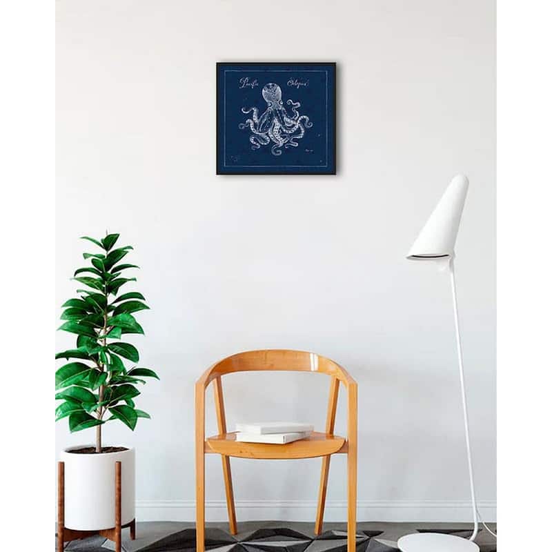Underwater Life X Framed Poster - 18 x 18 Inch - Black