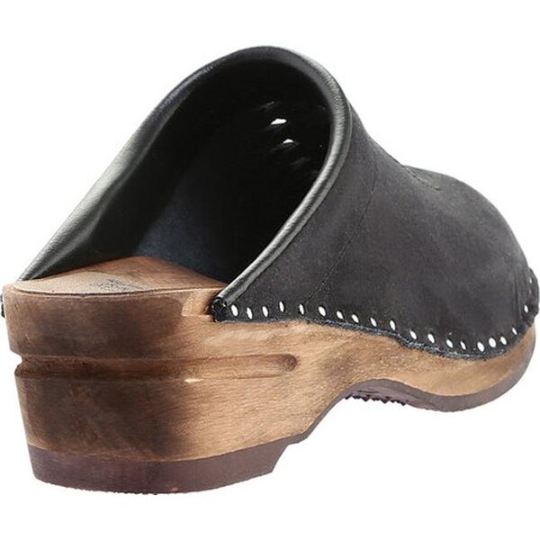 black suede clogs women's shoes