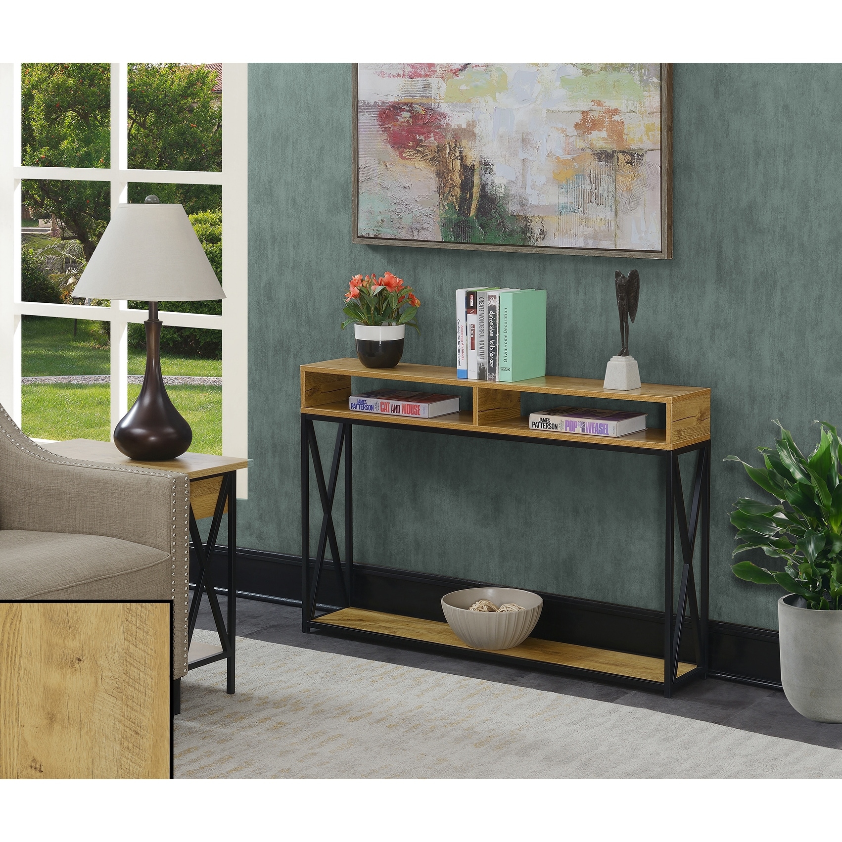 Convenience Concepts Tucson Deluxe Console Table with Shelf
