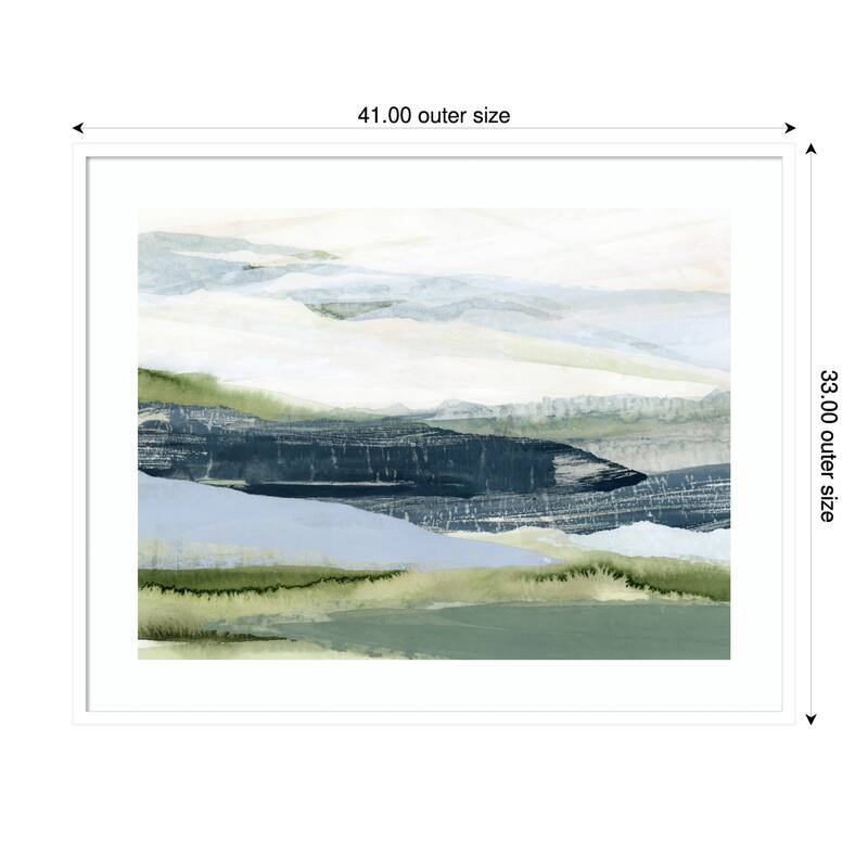 After the Rain No. 2 by Lara Eckerman Wood Framed Wall Art Print