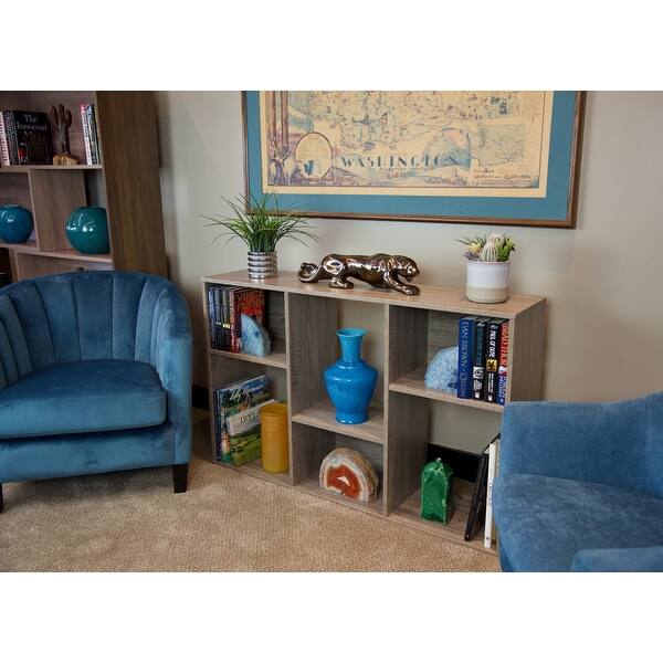 Slide Logic 4 Tier Asymmetric Bookcase Console Overstock 32278274