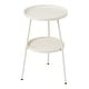 preview thumbnail 8 of 22, 2 Tier Round Patio Small Side Table, Metal Coffee Table for Indoor Outdoor