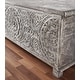 preview thumbnail 23 of 32, The Curated 17th Century Trunk Solid wood hand-carved 48" Coffee Table - 48 x 24 x 17 (H)