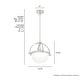 preview thumbnail 5 of 7, Hunter Wedgefield 1 Light Pendant - Kitchen Island, Dining Room, Bedroom - Contemporary, Transitional