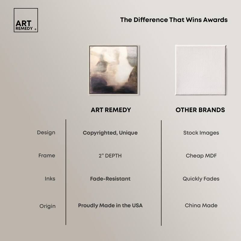 Pale Taupe I Canvas by Art Remedy