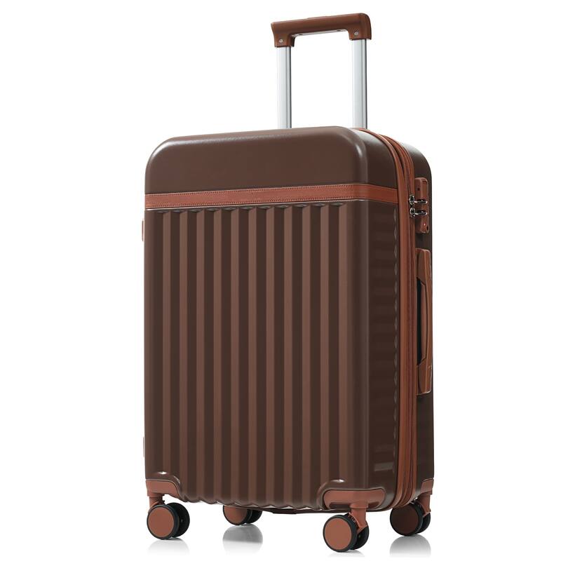 Luggage Set of Three, ABS Hard Shell Luggage with Spinner Wheels