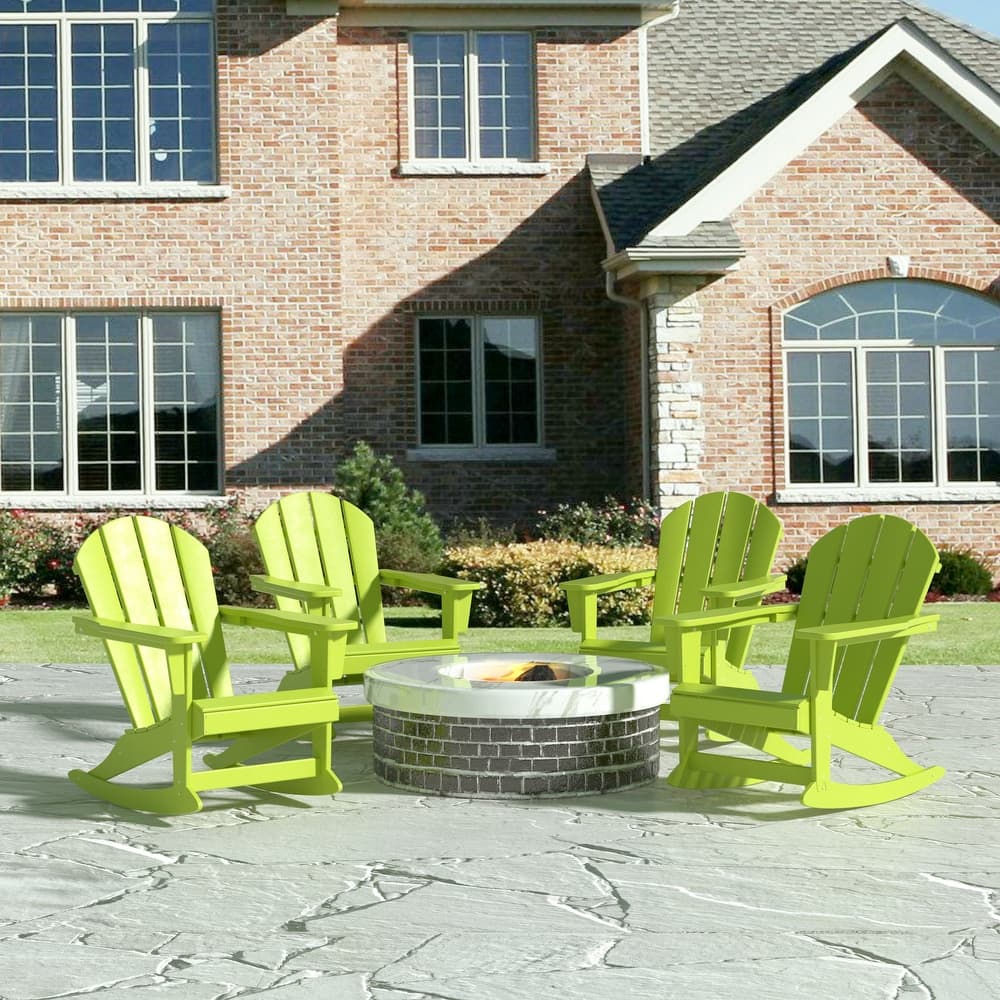 Laguna Hdpe All Weather Outdoor Patio Rocking Chair (Set of 4)