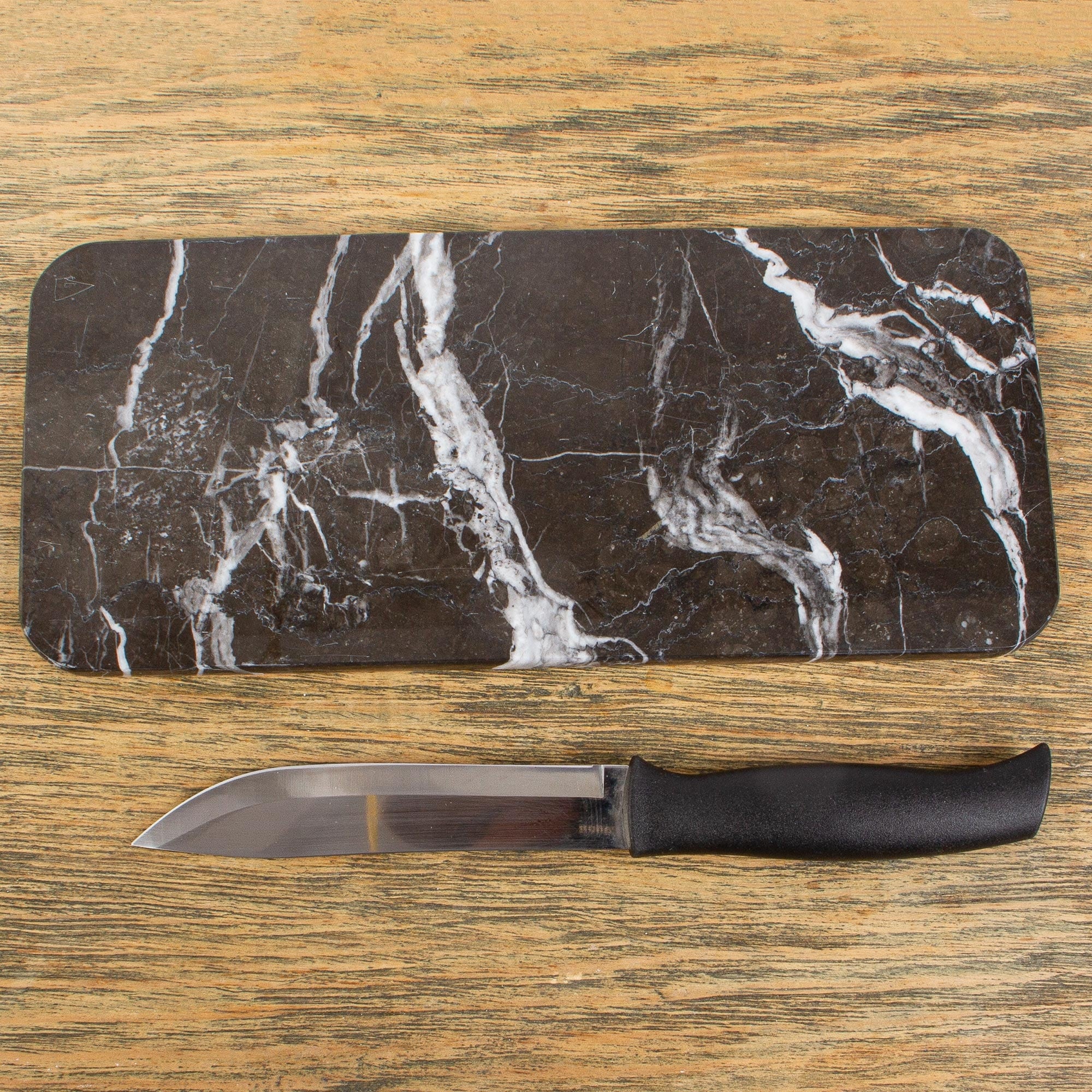 Novica Handmade Elegant Veins Marble Cheese Board