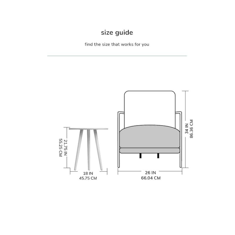 MH London Judy End Table for Living Room