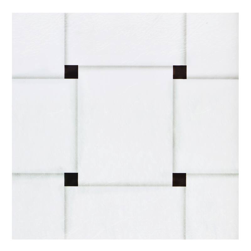 Retro 12x12 Peel & Stick Floor Tile Woven Marble 20 Tiles/20 sq. ft.