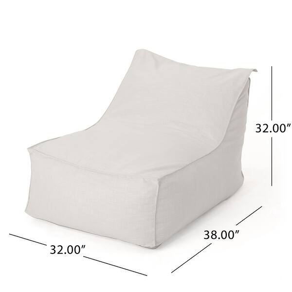 Tulum Indoor/Outdoor Bean Bag Lounger by Christopher Knight Home On