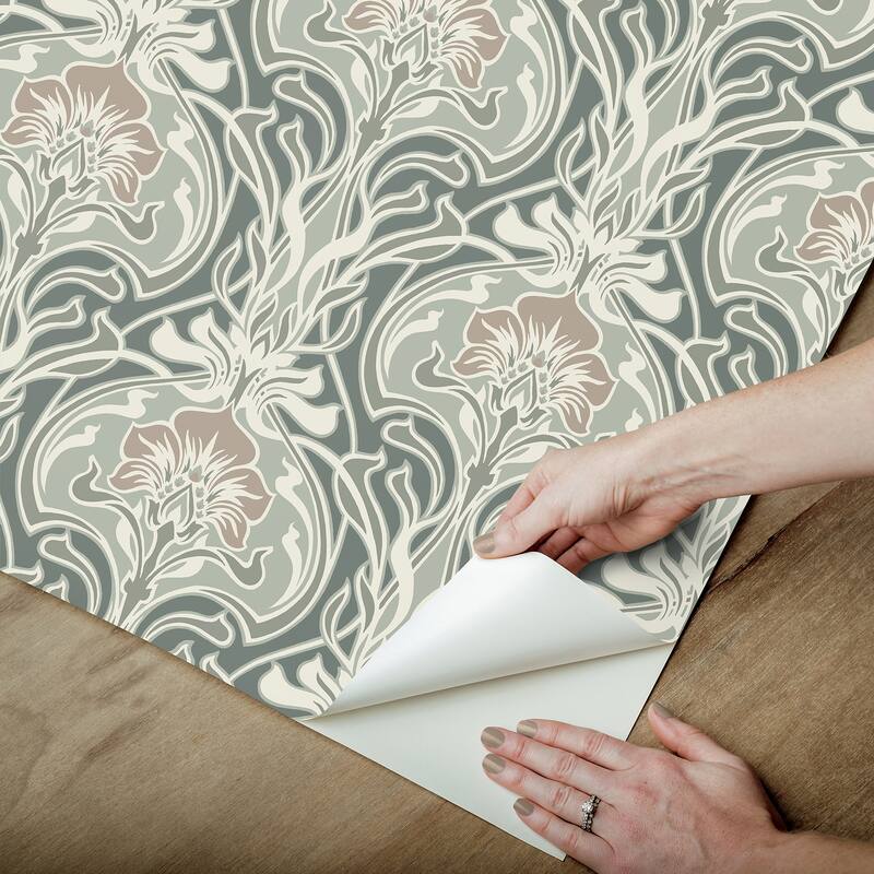 Fallon Brown Peel and Stick Wallpaper