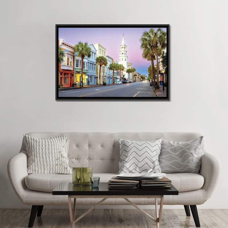 iCanvas "Southern Charm, Charleston South Carolina" by Susanne Kremer Framed Canvas Print