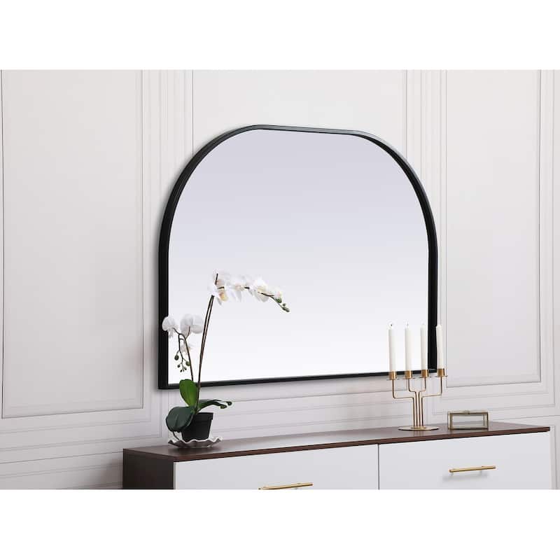 Indigo Home Metal Frame Arch Mirror 36x24 Inch