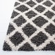 preview thumbnail 44 of 60, SAFAVIEH Dallas Shag Melahat Trellis 1.5-inch Thick Rug 2'3" x 8' Runner - Dark Grey/Ivory - Runner