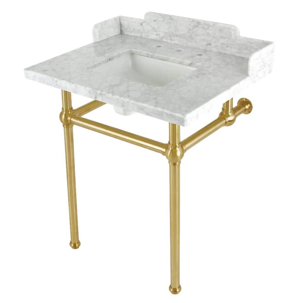 Kingston Brass LMS30MBSQ Pemberton 30" Single Rectangular Basin