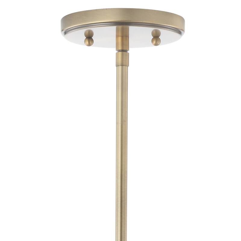 Cleo Adjustable Drop Metal/Glass LED Pendant, by JONATHAN Y