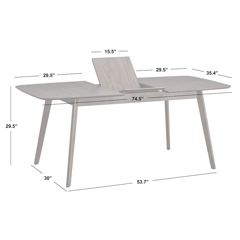 Simple Living Wave 5-piece Butterfly-Leaf Dining Set