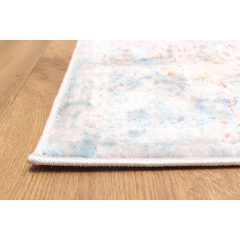 ECARPETGALLERY Machine Made Leila Ivory Area Rug