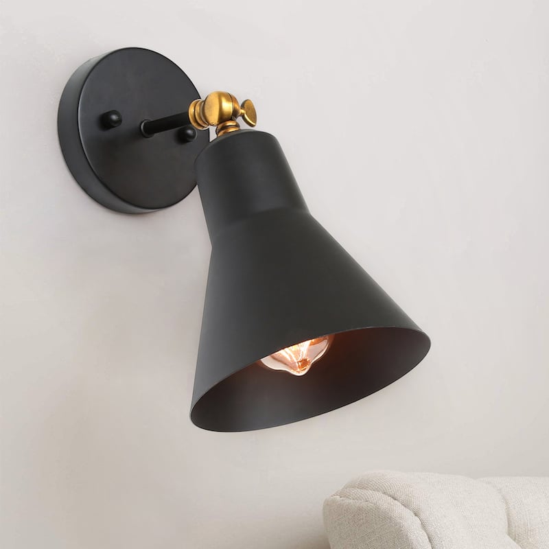 Adjustable Wall Sconce 1-Light Wall Lamp Black Light