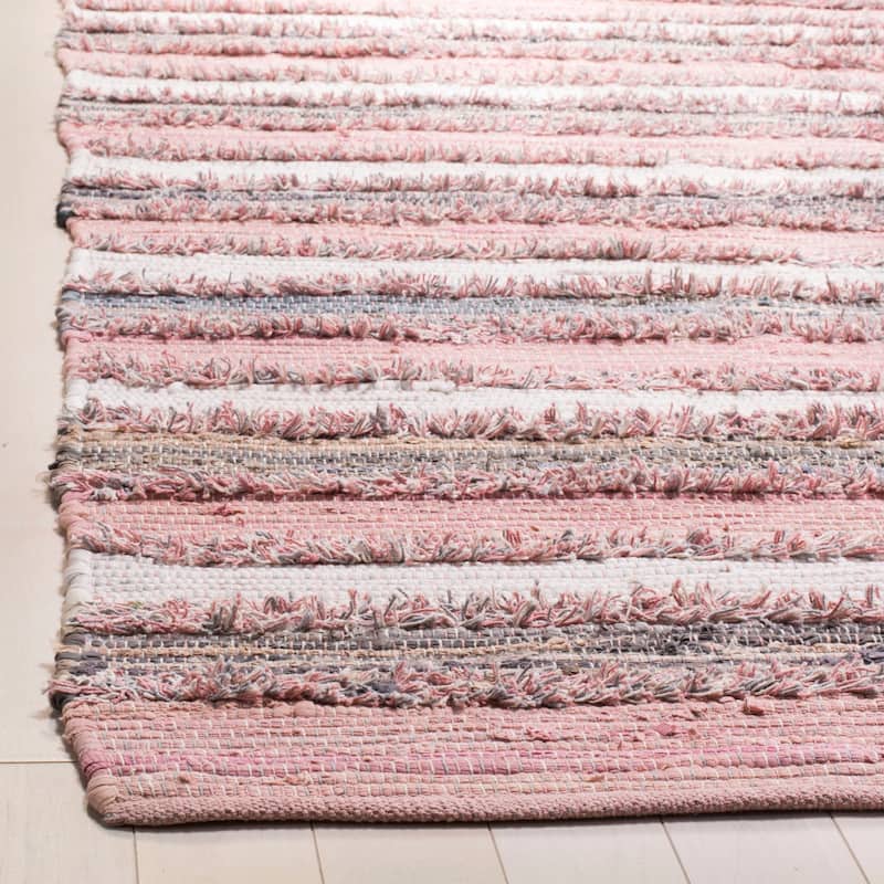 SAFAVIEH Handmade Flatweave Montauk Mridalini Casual Cotton Rug