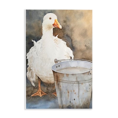 Stupell Duck & Country Pail Wall Plaque Art Design By Stephanie Fielden